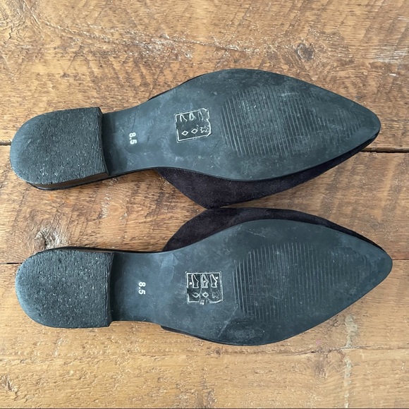 Little Burgundy | Suede Black Mules - Picture 4 of 5